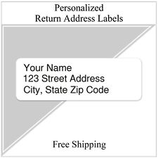 400 Personalized Return Address Labels Printed Text 12 Inch X 1 34 Any Font