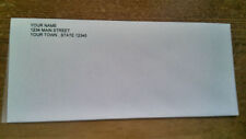 100 Security Envelopes 10 4-18x9-12 White Personalized Business Envelopes