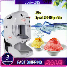 Commercial Ice Shaver Shaved Ice Block Machine Electric Snow Cone Maker 110v
