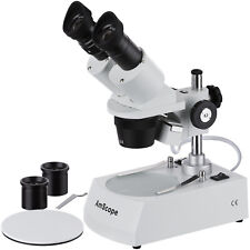 Amscope 20x-40x-80x Binocular Stereo Microscope Dual Illumination Multi-use