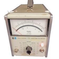 Hp Hewlett Packard 3400a Rms Voltmeter Crest Factor Full Scale -10 Mhz See Video