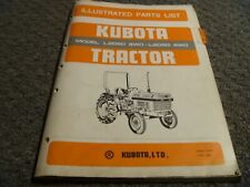 Kubota L2050 2wd 4wd Tractor Illustrated Parts Catalog Manual Pn 07909-55181