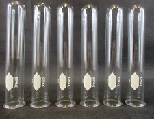 Set Of 6 Kimble Kimax Glass Test Tubes - Borosilicate Glass - Large - 25 X 150mm