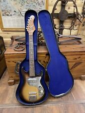 Vintage Decca Electric Guitar Circa 1960s W Case Good Condition Made In Japan