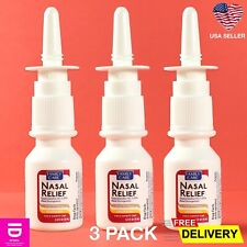 Nasal Spray Decongestant Pump Mist Spray Original 12 Hour Relief 0.5 Oz3 Pack