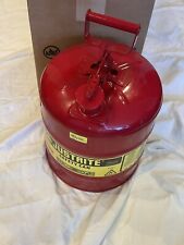 Justrite 7150100 Type I Red Safety Gas Can 5 Gallon 19 Litres