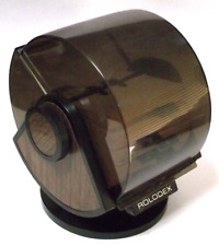 New Open Box Rolodex Swivel Model Sw-24c 500 Cards File Black See-thru Cover F
