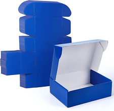 Colors Medium Blue Shipping Boxes Corrugated Cardboard Literature Mailer Boxes S