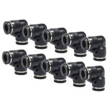Push To Connect Air Fittings Tube 14 Od Elbow Air Line Union Push 10pcs Black