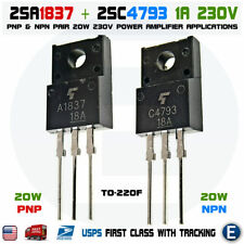 2sa1837 2sc4793 Pair Epitaxial Transistors Npn Pnp 1a 230v Power Amplifier Usa