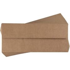 100-pack Bulk 10 Brown Business Envelopes For Checks Invoices 4.1x9.5 In