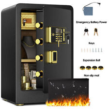 Max Large 4.5 Cu.ft Safe Box Double Lock Account Fireproof Lockbox Home Office