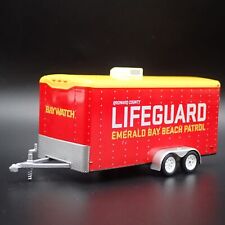 Lifeguard Enclosed Car Toy Hauler Trailer Opening Door 164 Scale Diorama Model