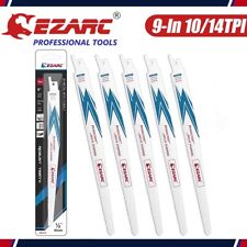 5-pack 9 Inch 1014tpi Ezarc Wood Reciprocating Saw Blades For Multi-purpose
