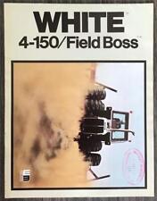 White 4-150 Field Boss Tractor Usa Agricultural Sales Brochure C1976 P-178-a