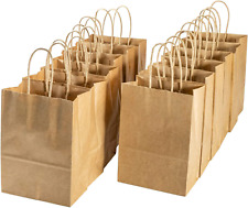 20 Pcs Kraft Gift Paper Bags Brown Kraft Bag Small Gift Craft Bags With Candy Bi