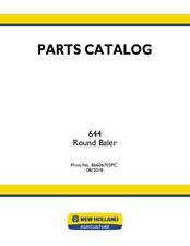 New Holland 644 Round Baler Parts Catalog Pdfusb - 86606703