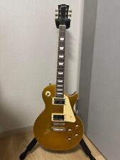 Burny Srlg55 Les Paul Type Electric Guitar Vintage Gold Top Used From Japan