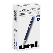 Uni-ball Uni Jetstream Rt Ballpoint Pens Fine Point 0.7mm Blue Ink Dozen 62153