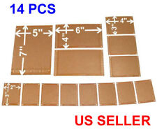 14pc Pcb Kit Prototyping Single Sided Circuit Board Breadboard Stripboards