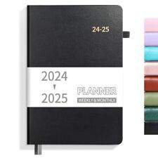 2024-2025 Weekly Monthly Hardcover Planner 5.5 X 8.3 - 12 5.5x8.3 Black