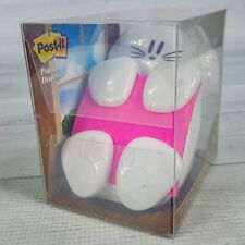 Post-it Pop-up Weighted Desktop Dispenser White Kitty Cat W Paper Notepad New