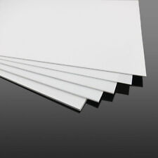 White Abs Plastic Sheet Panel Diy Model Craft 0.53mm Thick Multi Size