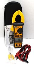Ideal 61-737 Multimeter Ac Dc Voltage Ohm 4000a Clamp Meter W Leads