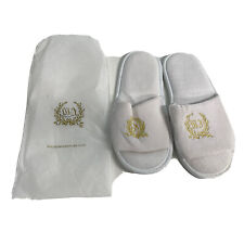 Waldorf Astoria New York Slippers With Case Marks On Bagbottom Of Slippers