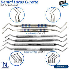 Lucas Curette Dentalsurgical Bone Curettes Serrated Set Of 6-pcs Instumax