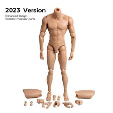 16 Scale 12 Nude Male Muscular Man Figure Body Model Fit Ht Headsculpt Bjd Obj