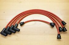International Farmall 504 Red Cloth Cover Copper Spark Plug Wire Set Ih