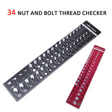 34 Nut And Bolt Inch And Metric Thread Checker Screw Thread Identifier Gauge