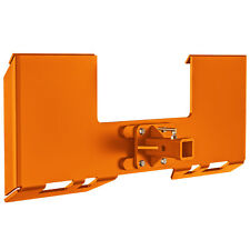 38 Thick Skid Steer Mount Plate Quick Attach W 2 Removable Hitch Orange Us