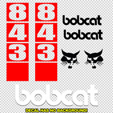 Bobcat 843 Skid Steer Set Vinyl Decal Sticker - Aftermarket