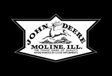 John Deere 1936 1912 Vintage Recreated - Black White Logo - Emblem Decal