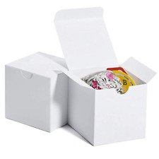 White Gift Box 3x3x3 Small Cardboard Gift Boxes With Lids Bridesmaid Pro