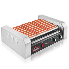 Commercial Electric 24 Hot Dog 9 Roller Grill Cooker Machine