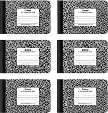 Oxford Jr. Composition Notebooks Half Size 4-78 X 7-12 Inches Wide Ruled Pa