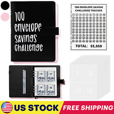 100 Envelope Challenge Budget Planner 5050 Money Saving Cash Challenge Book