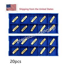20 Pcs Carbide Inserts Mgmn200-g For Mgehrmgivr Grooving Cut-off Tool Holder