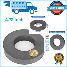 Ferrite Ring Large Magnet4.72in Dia Big Round Ceramic Discheavy Duty Magnet New