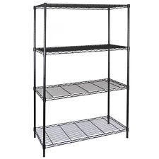 4-tier Metal Wire Shelf Rack Storage Shelving Organization For Kitchen Garage