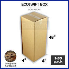 1-50 4x4x48 Ecoswift Cardboard Packing Mailing Tall Long Shipping Box Cartons