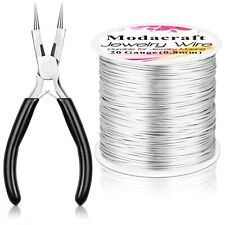 20 Gauge Silver Jewelry Wire With 4 In 1 Plier 82ft Craft Wire 0.8mm Tarnish ...