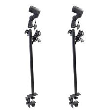 2pcs Desktop Trade Show Led Light Pole Clamp For Exhibition Convention Display
