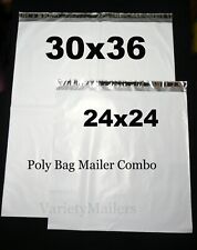 4 Poly Bag Mailer Combo 24x 24 30x 36 Extra Large Shipping Bags