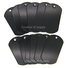 Pack 500 Pcs Black Color Blank Stainless Steel Dog Tag Military Spec