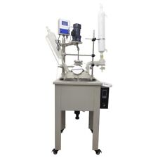 Lab 30l Chemical Single Layer Glass Reactor With Heating Bath Stirring Device