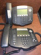 Lot Of 2 Polycom Soundpoint Ip 650 Hd Sip Telephone No Power Adapter